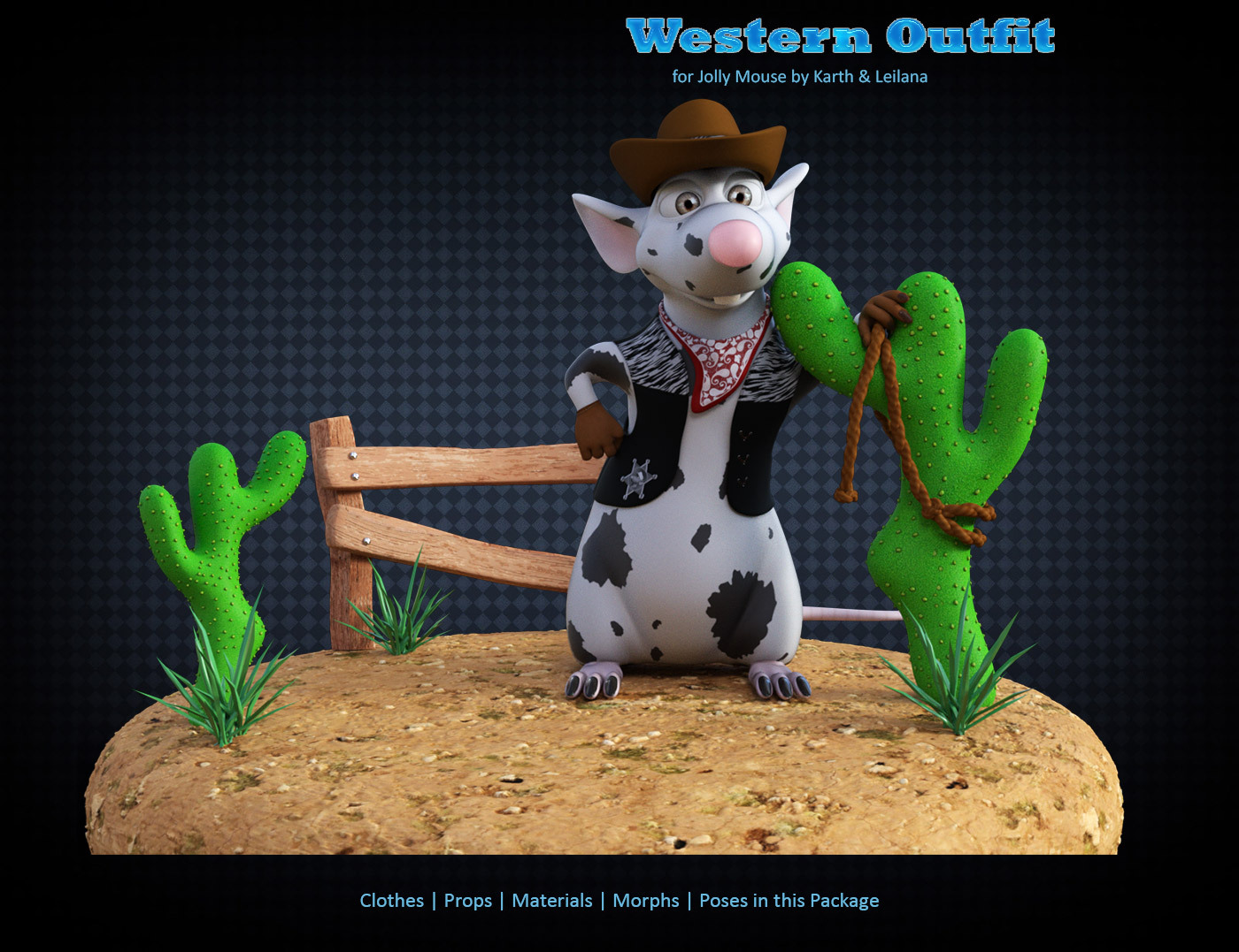 Western Outfit for Jolly Mouse by N/A