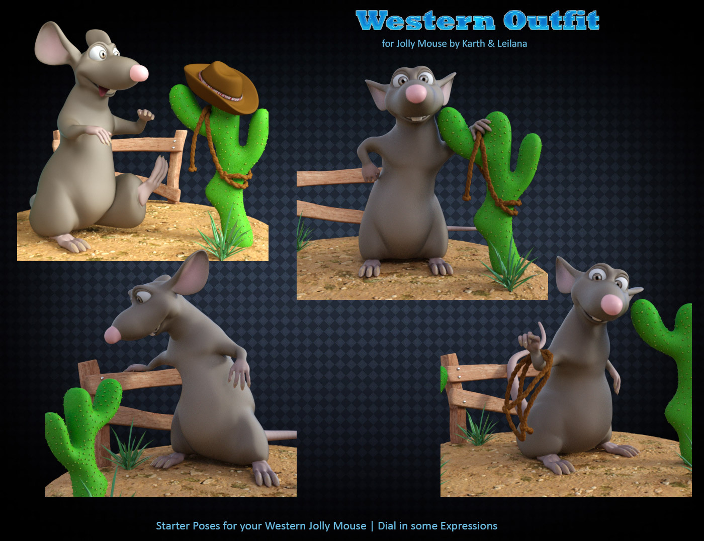 Western Outfit for Jolly Mouse by N/A