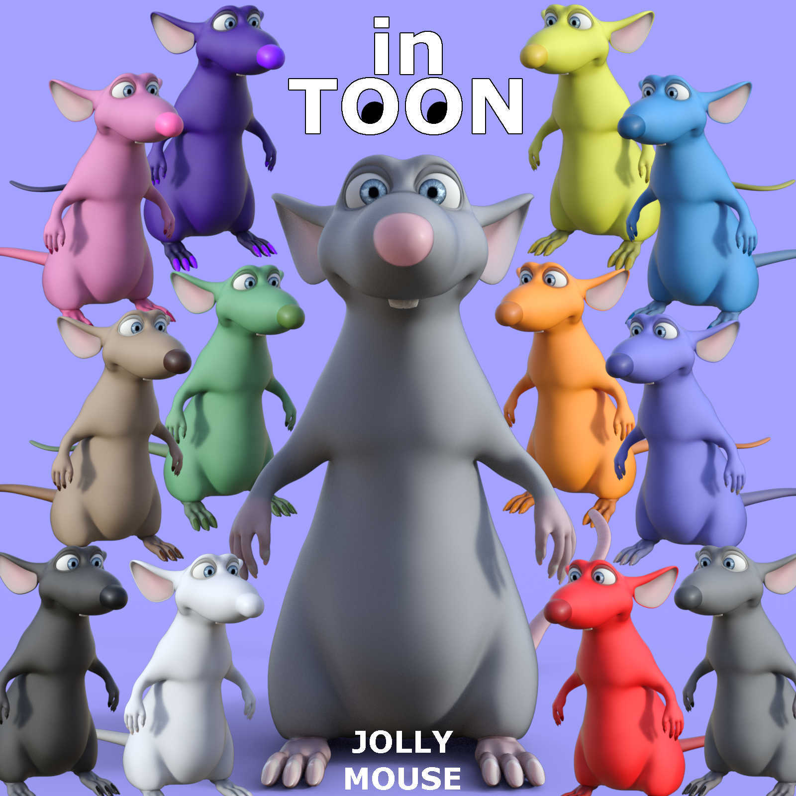 in-TOON Styles for Jolly Mouse in Daz Studio by N/A