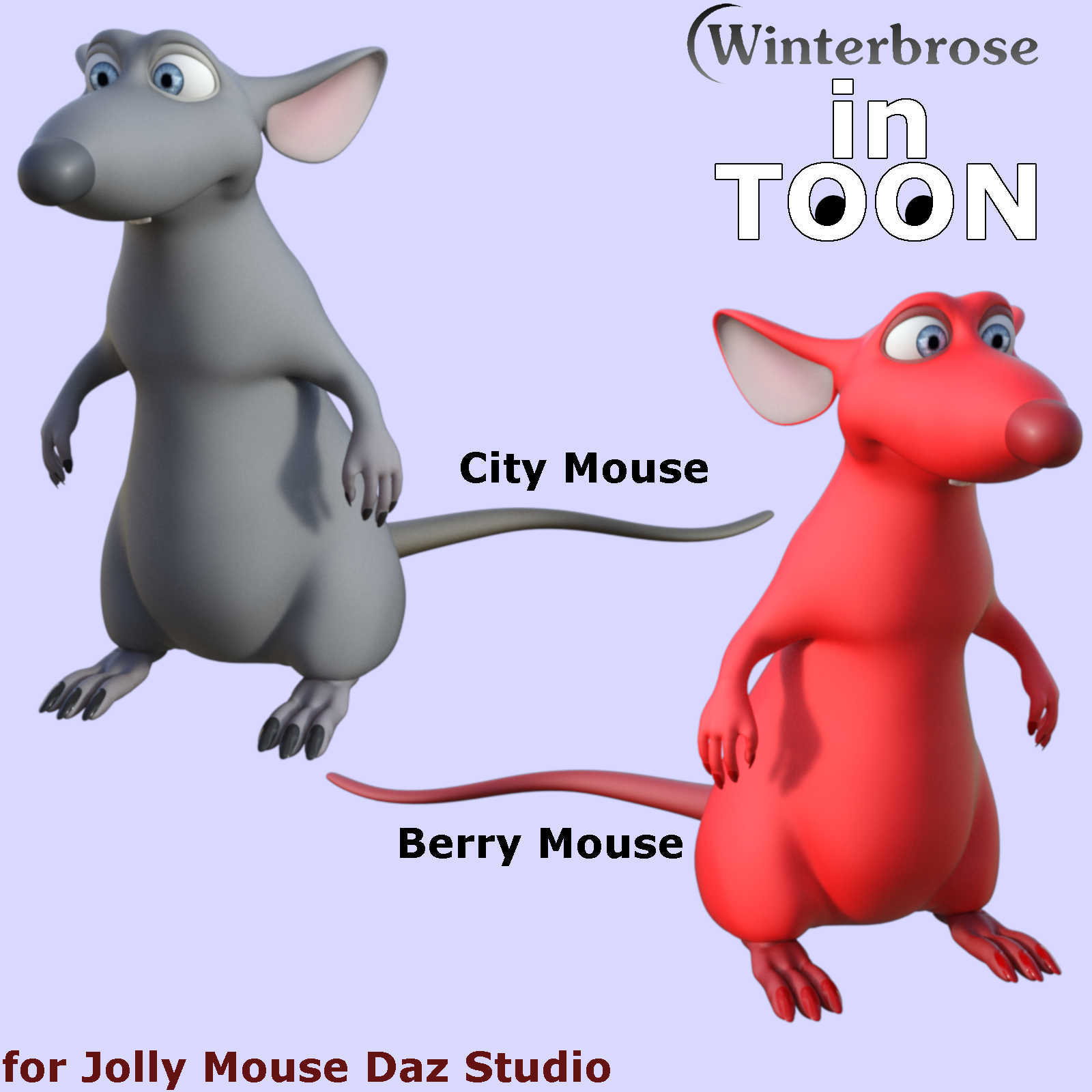 in-TOON Styles for Jolly Mouse in Daz Studio by N/A