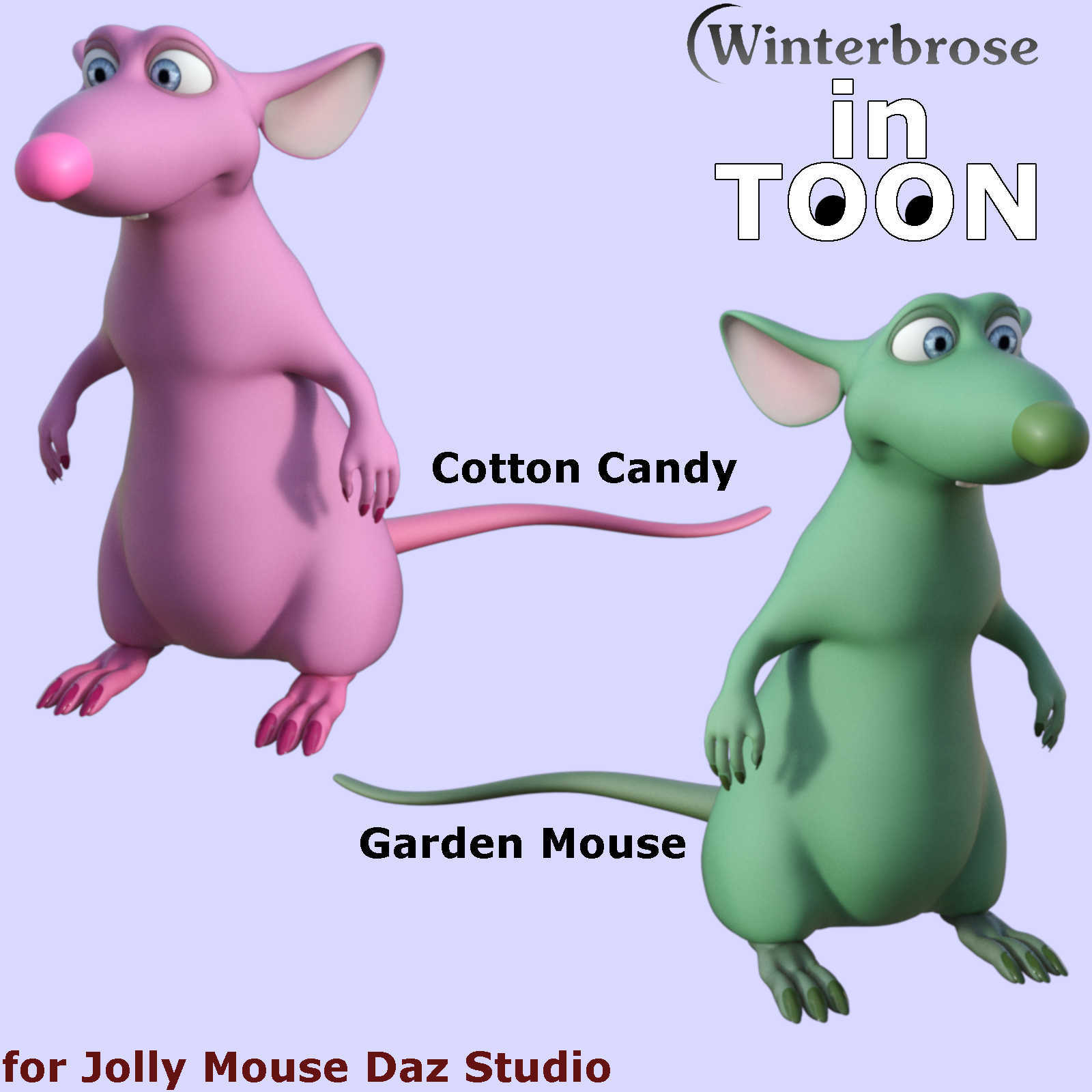 in-TOON Styles for Jolly Mouse in Daz Studio by N/A
