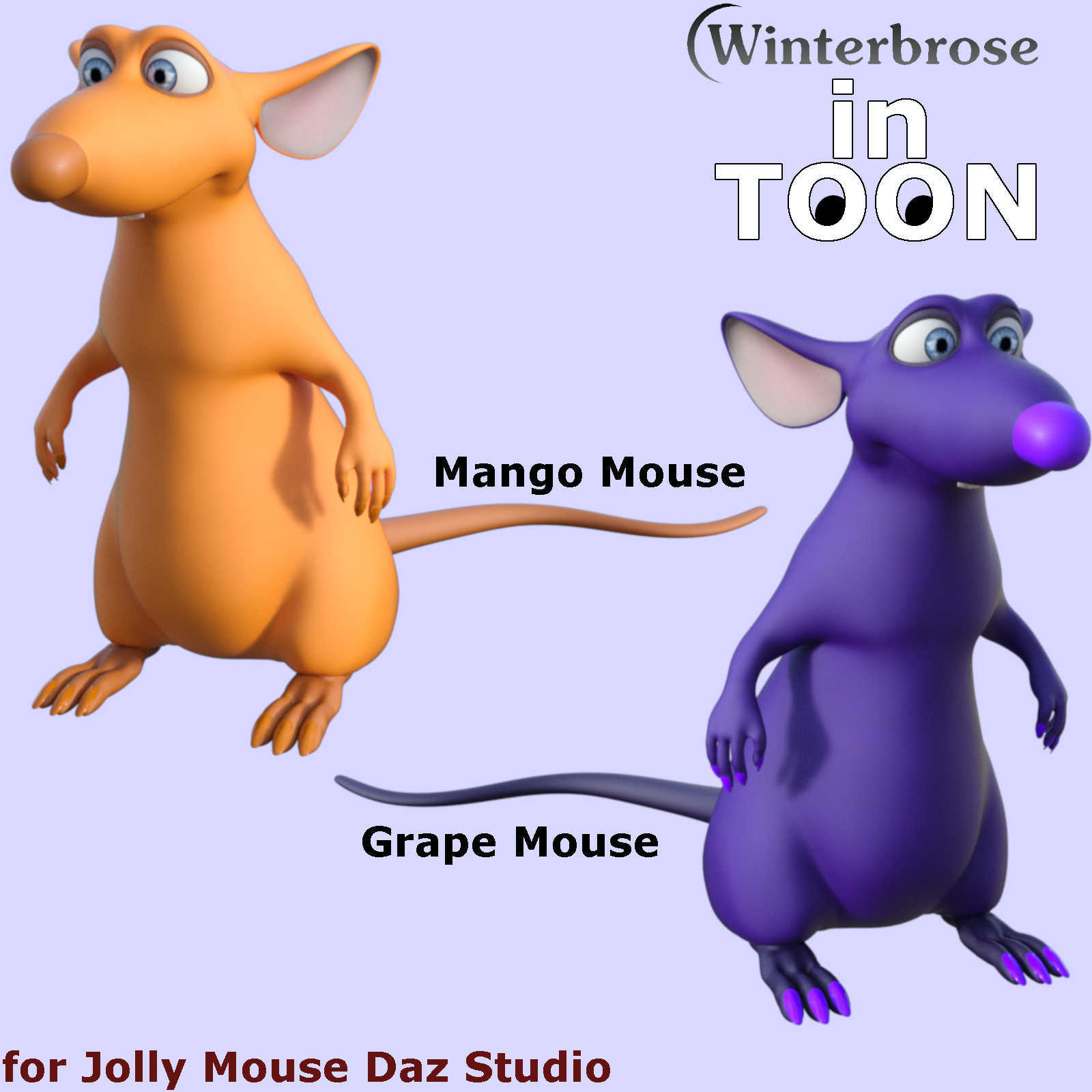 in-TOON Styles for Jolly Mouse in Daz Studio by N/A