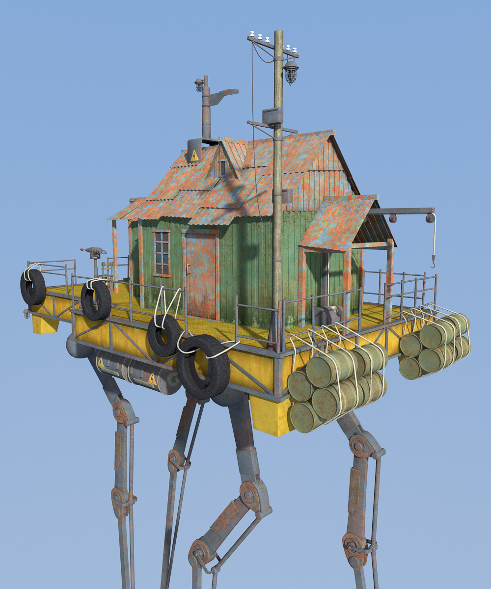 Swamp Hunters House for Daz Studio by N/A