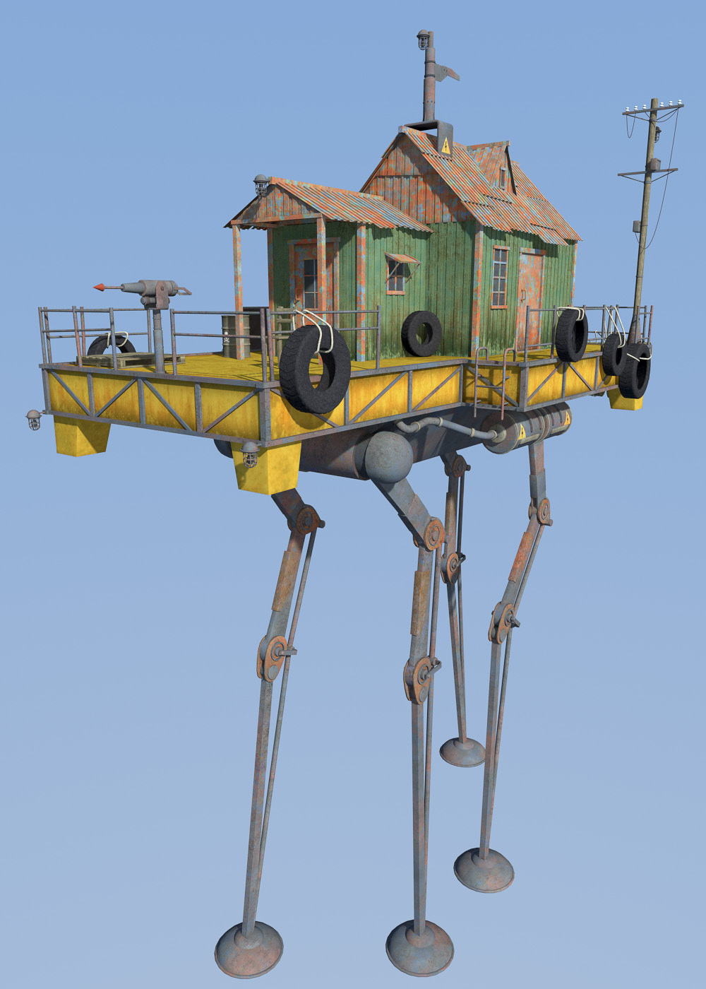 Swamp Hunters House for Daz Studio by N/A