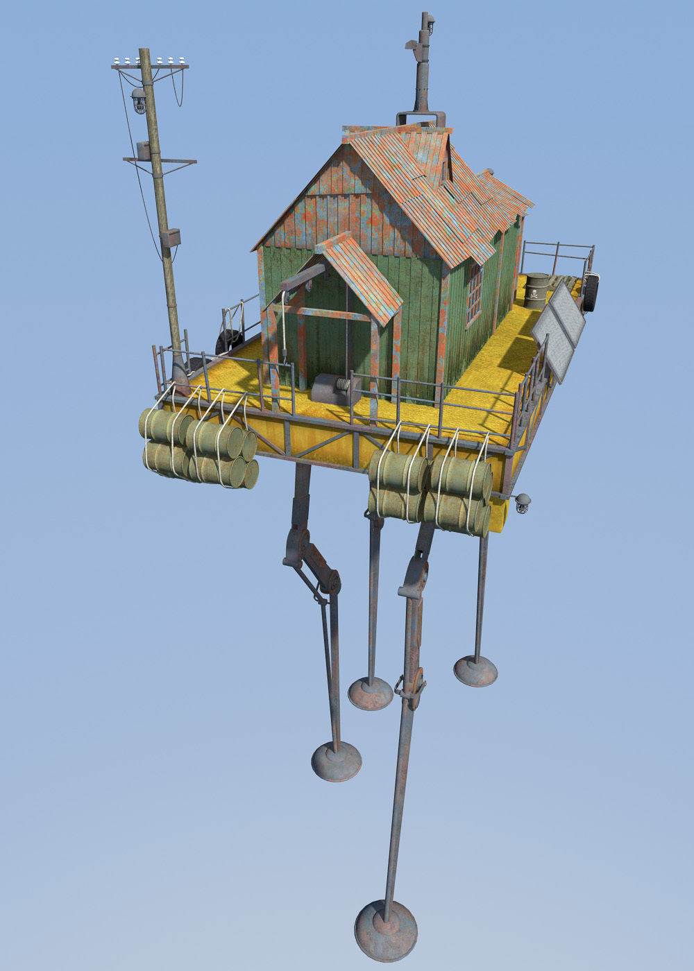 Swamp Hunters House for Daz Studio by N/A