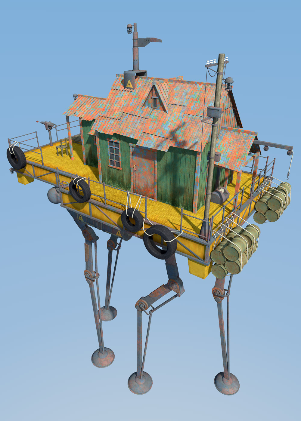 Swamp Hunters House for Daz Studio by N/A
