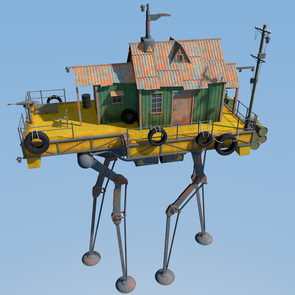 Swamp Hunters House for Daz Studio by N/A