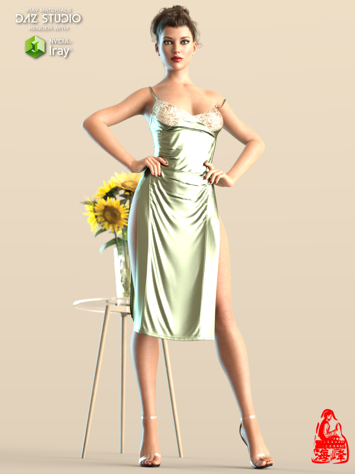 dForce Sexy Sleepwear for Genesis 8 and 8.1 Female(s) by N/A