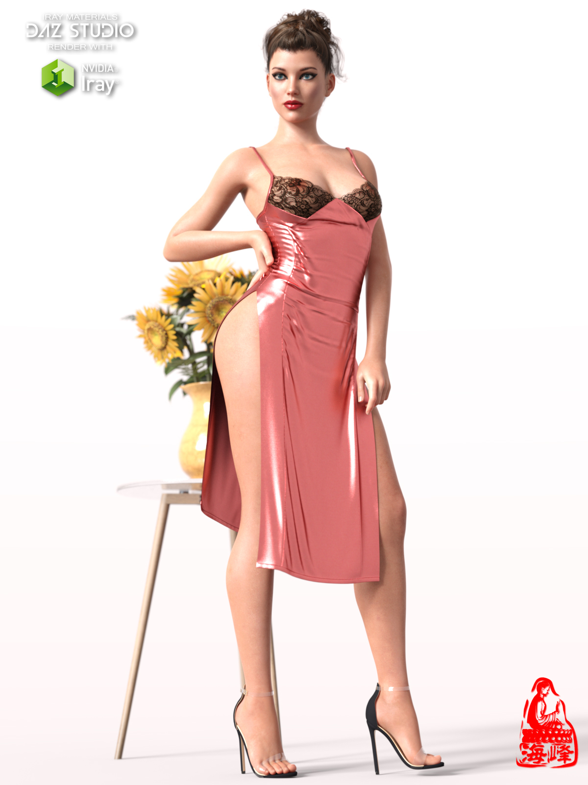 dForce Sexy Sleepwear for Genesis 8 and 8.1 Female(s) by N/A