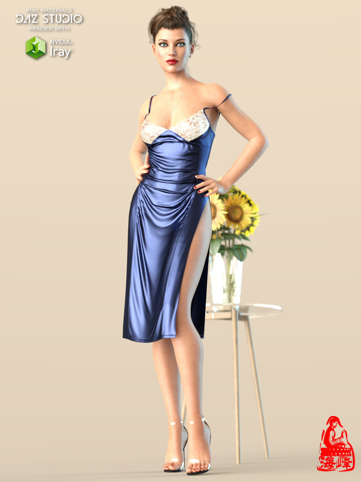 dForce Sexy Sleepwear for Genesis 8 and 8.1 Female(s) by N/A