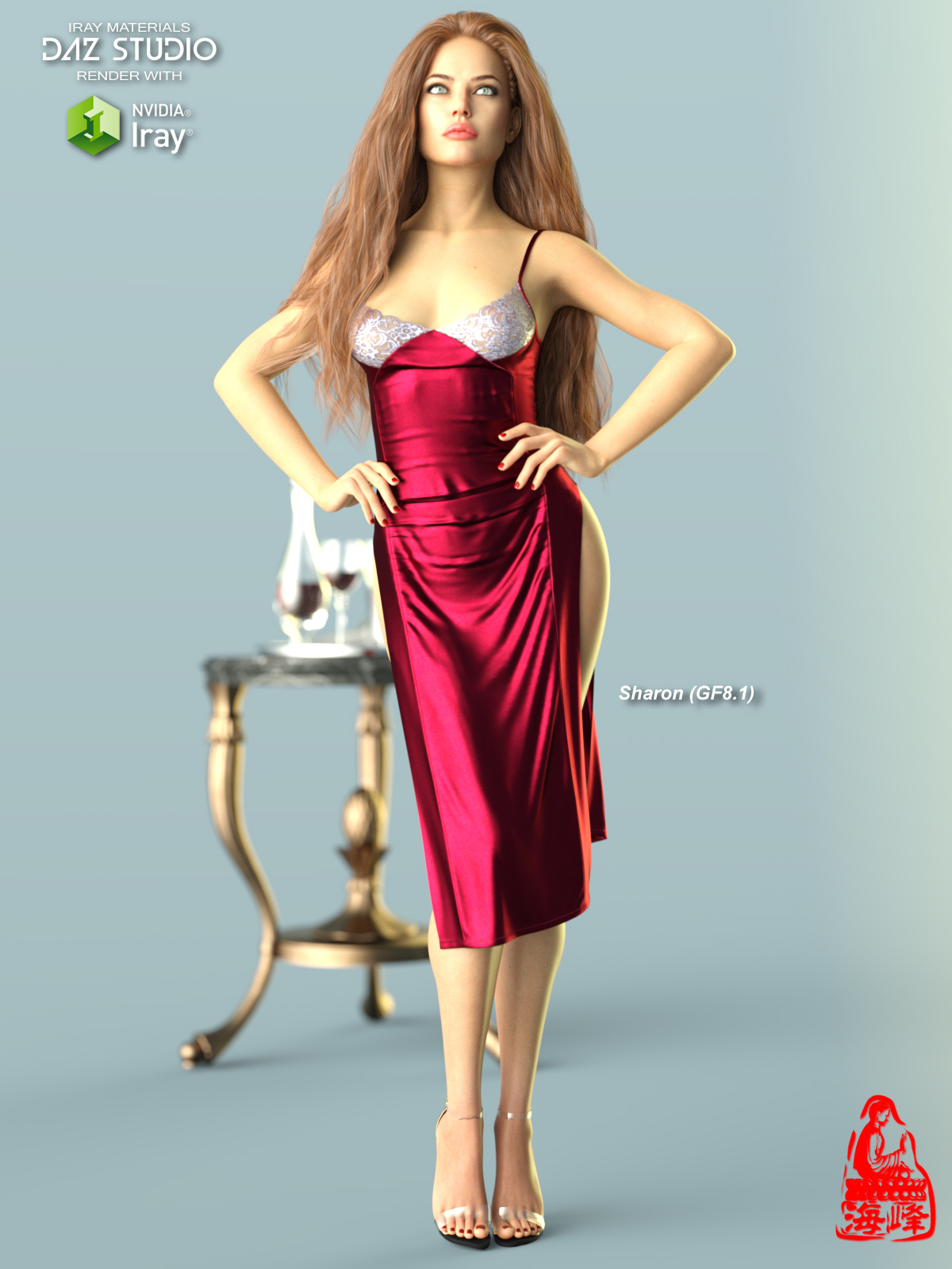 dForce Sexy Sleepwear for Genesis 8 and 8.1 Female(s) by N/A