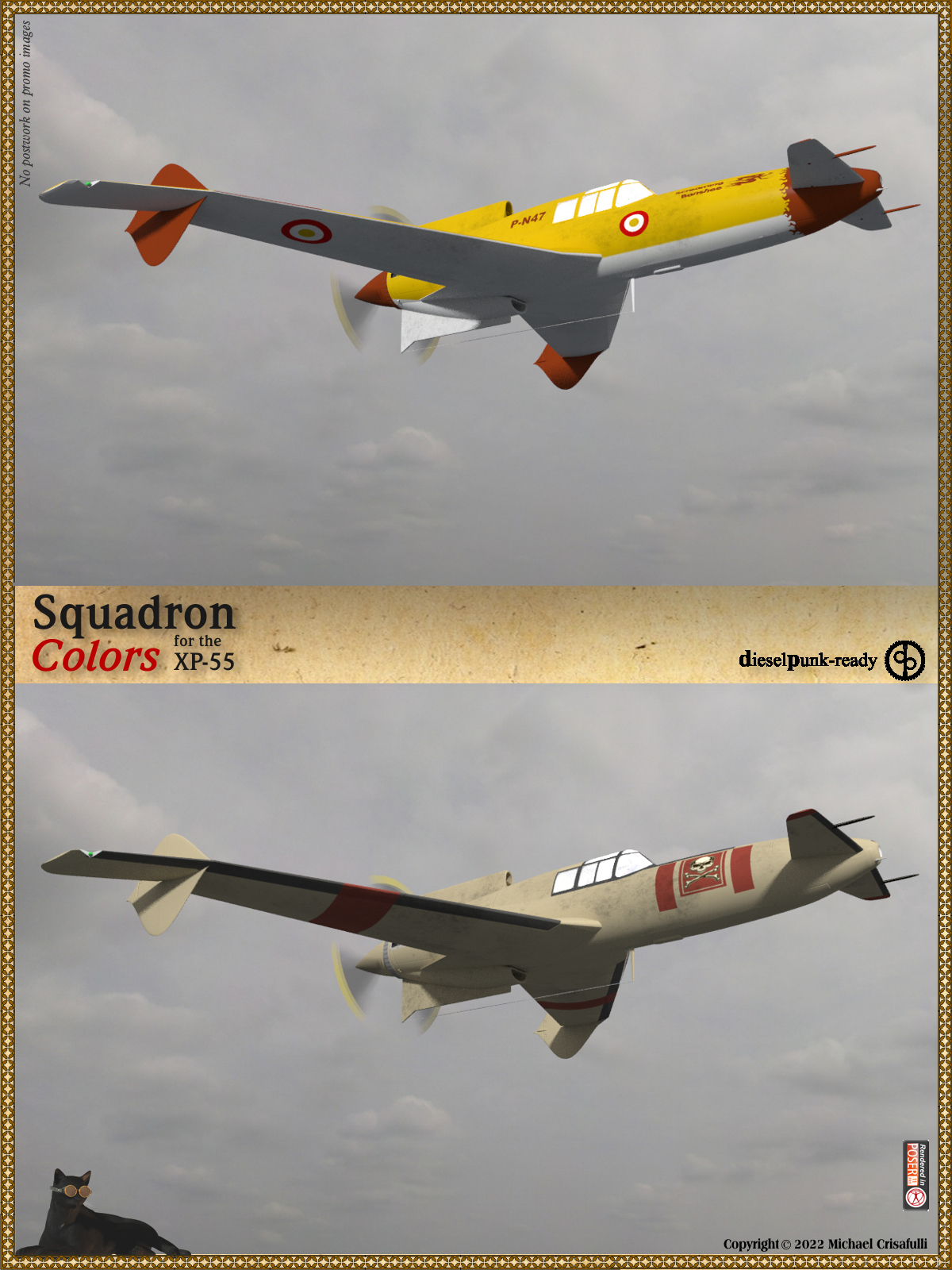 XP-55 Squadron Colors by N/A
