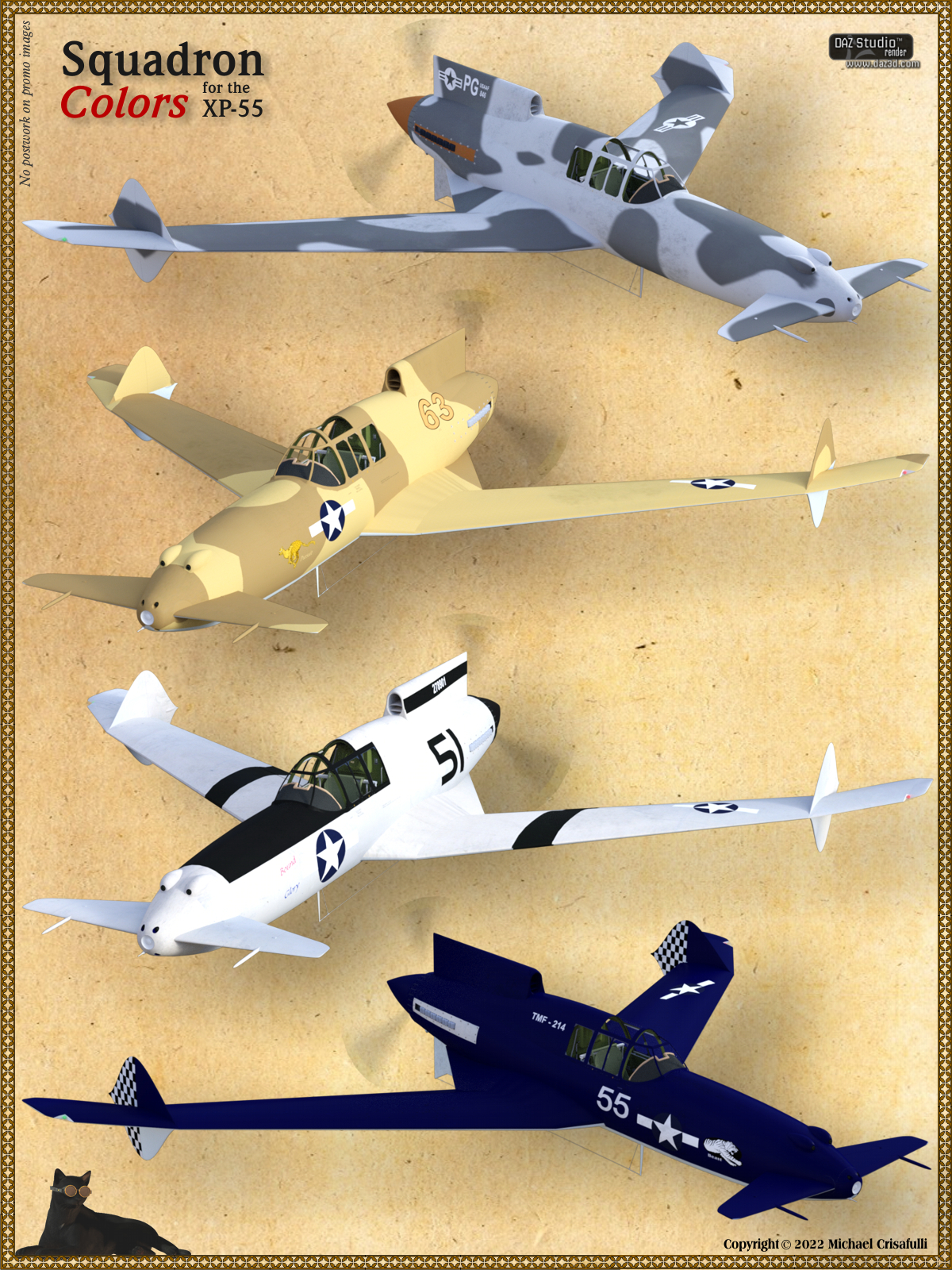 XP-55 Squadron Colors by N/A