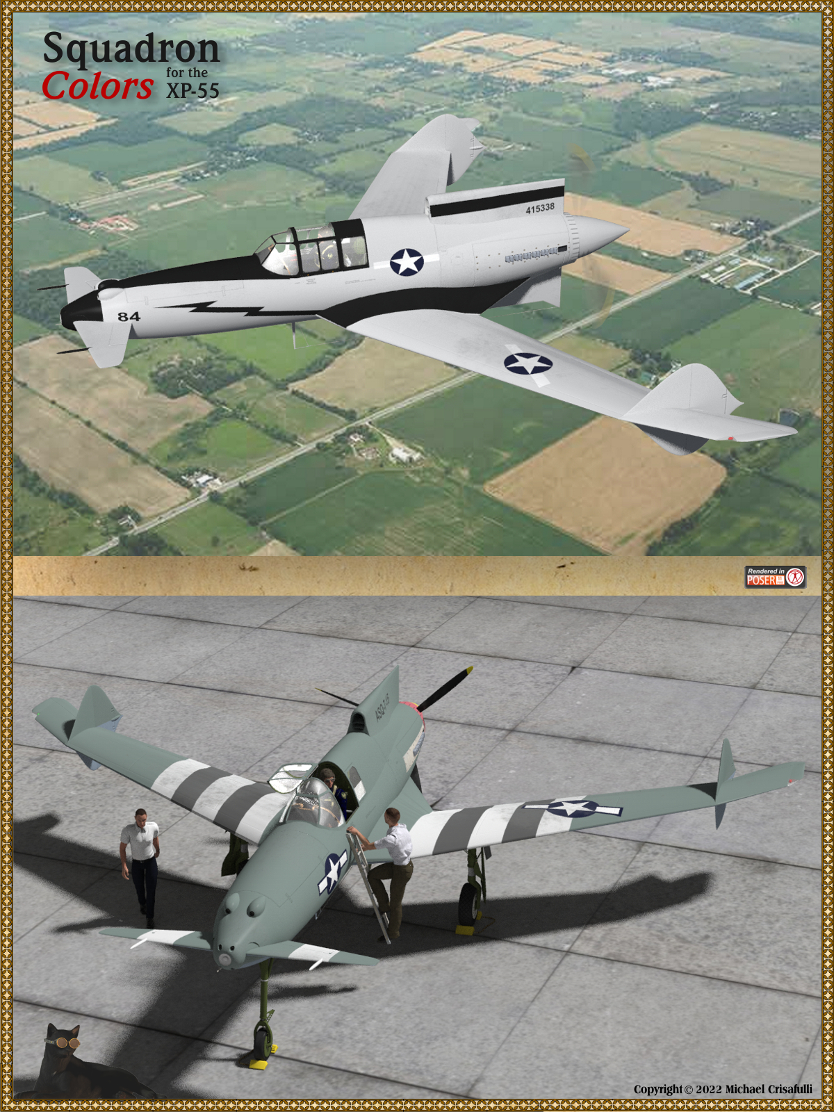 XP-55 Squadron Colors by N/A