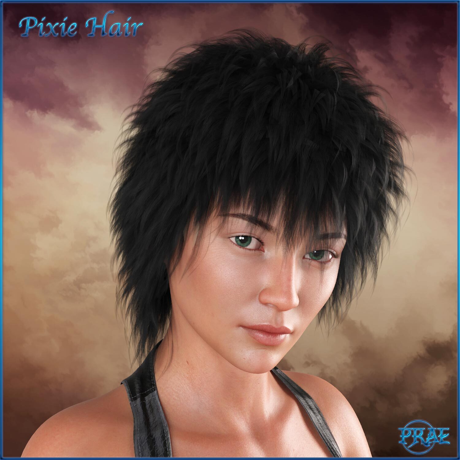 Prae-Pixie Hair For G8 Daz by N/A