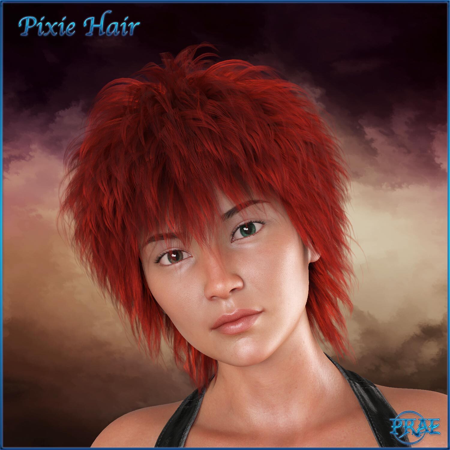 Prae-Pixie Hair For G8 Daz by N/A