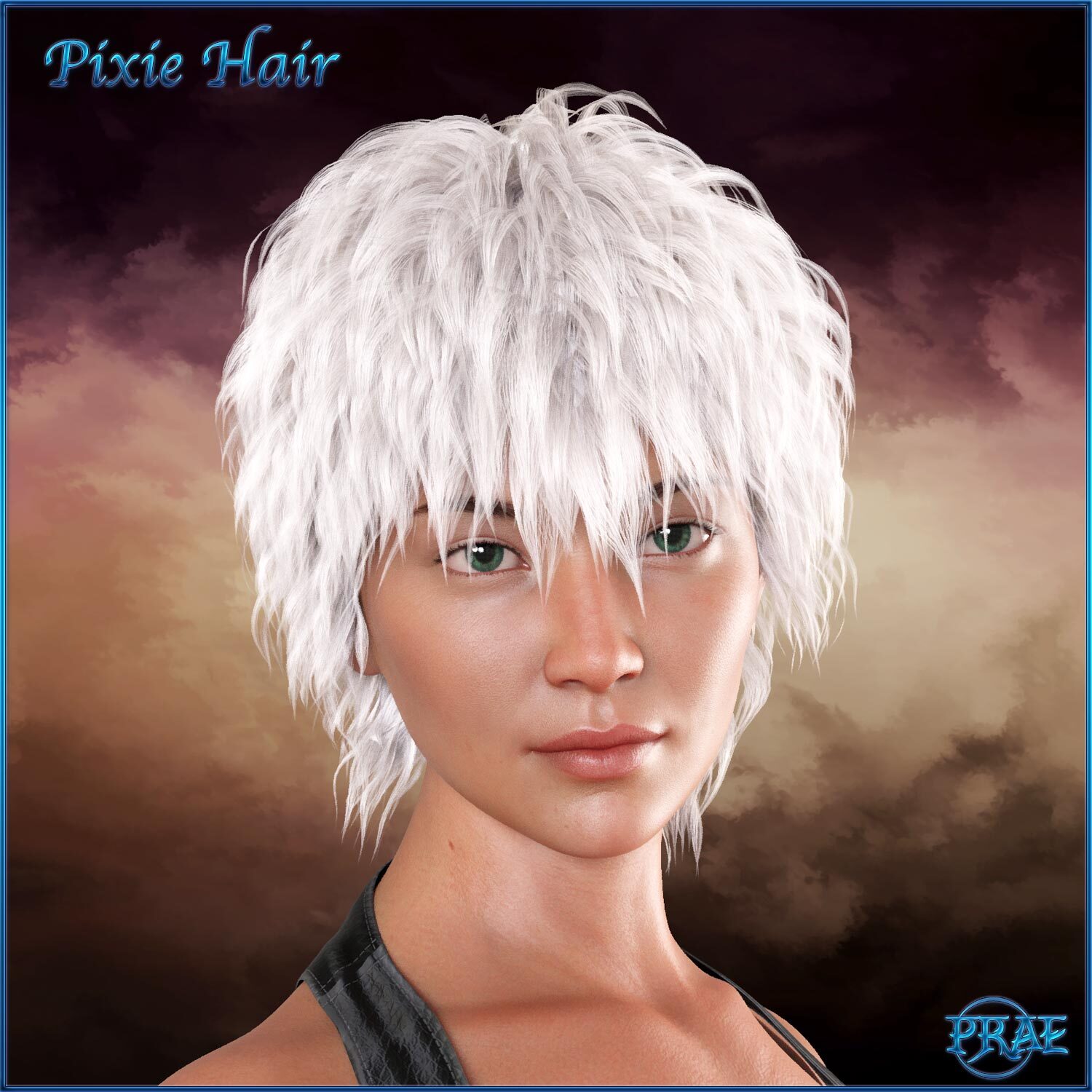 Prae-Pixie Hair For G8 Daz by N/A