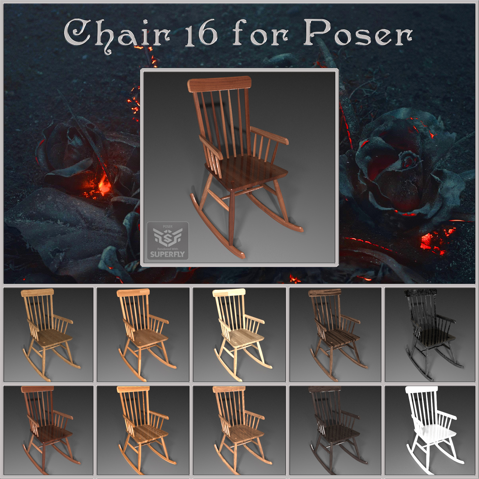 All Props Chairs 04 For Poser by N/A