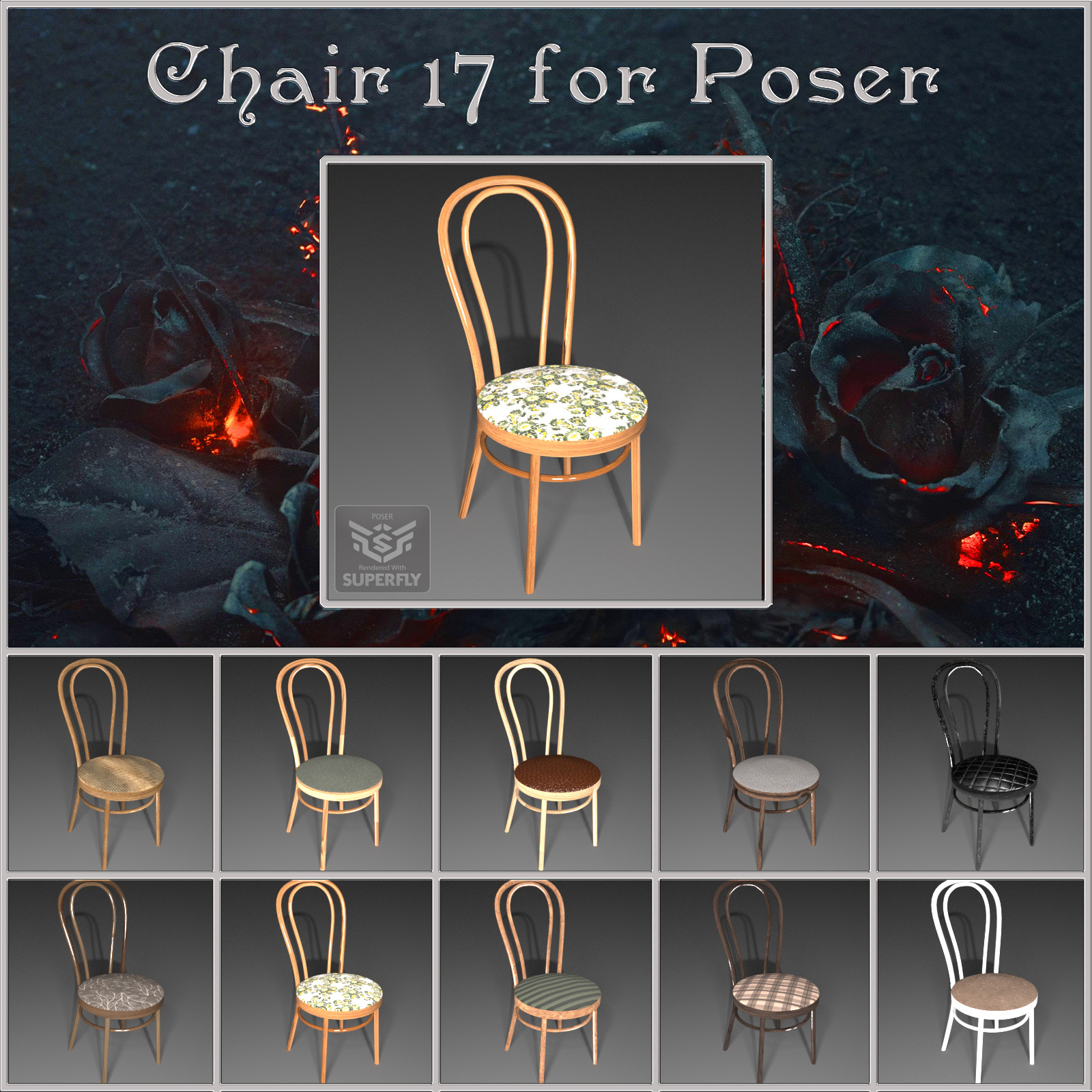 All Props Chairs 04 For Poser by N/A