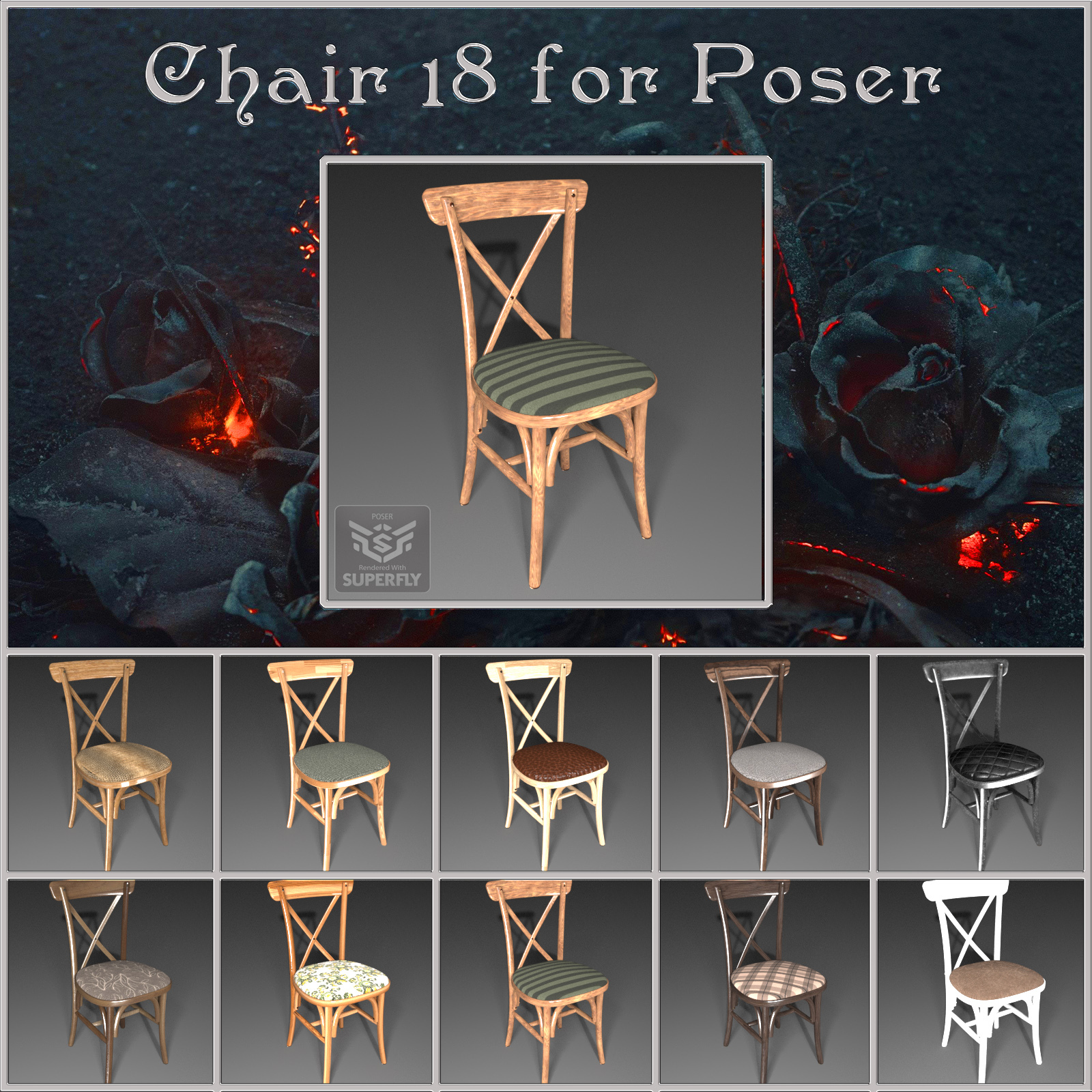 All Props Chairs 04 For Poser by N/A