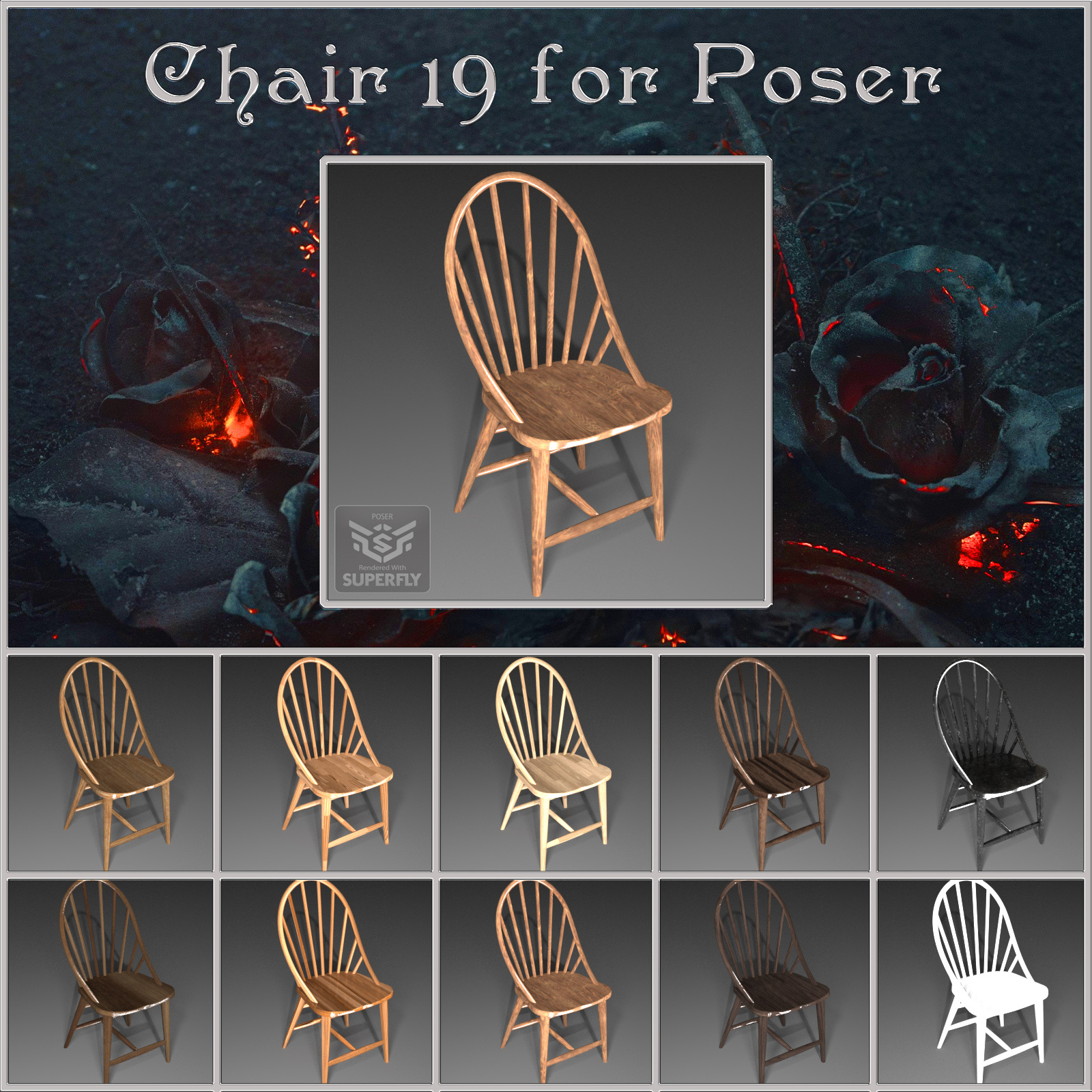 All Props Chairs 04 For Poser by N/A