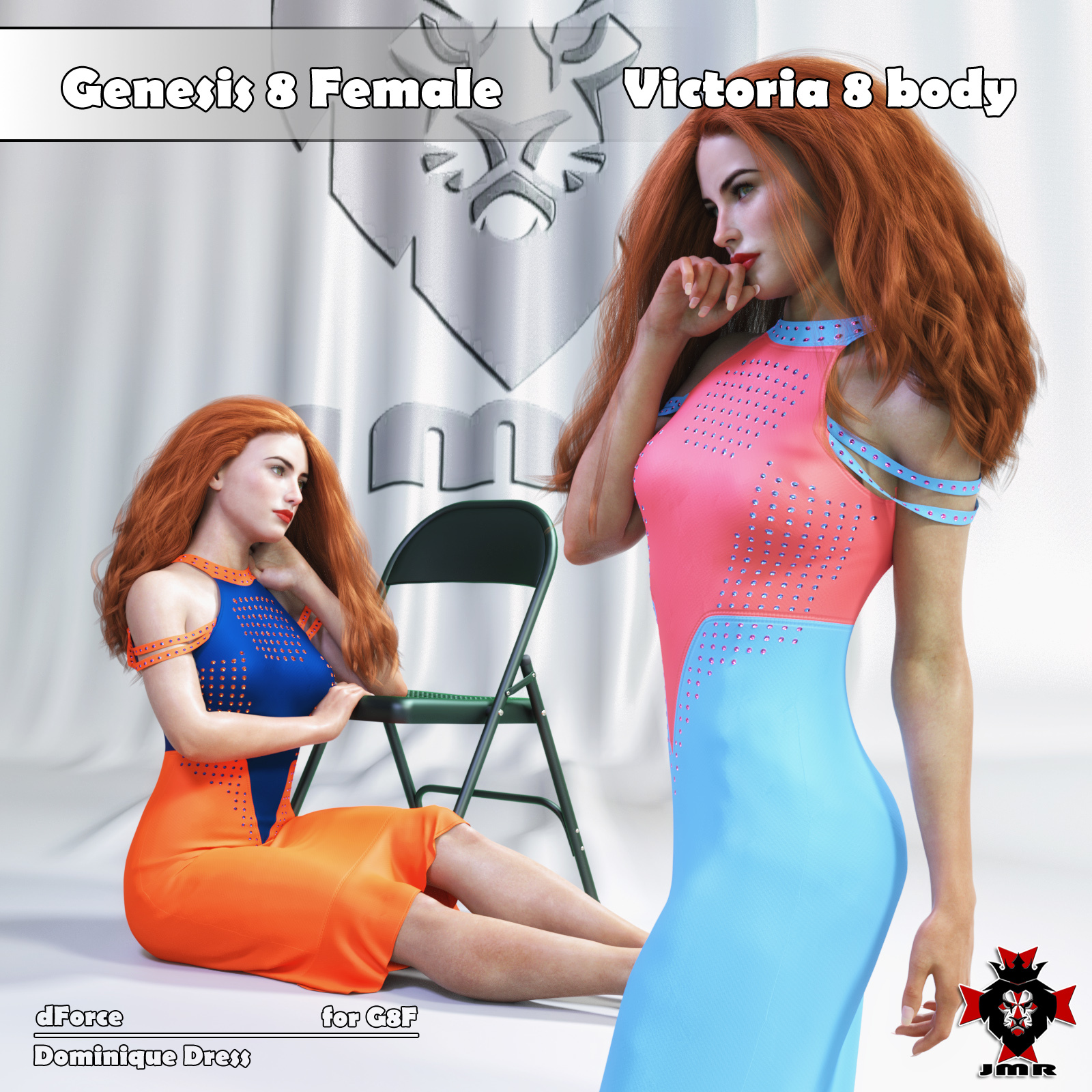 JMR dForce Dominique Dress for G8F by N/A