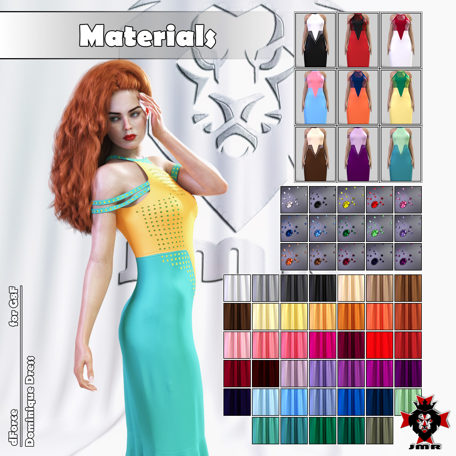 JMR dForce Dominique Dress for G8F by N/A