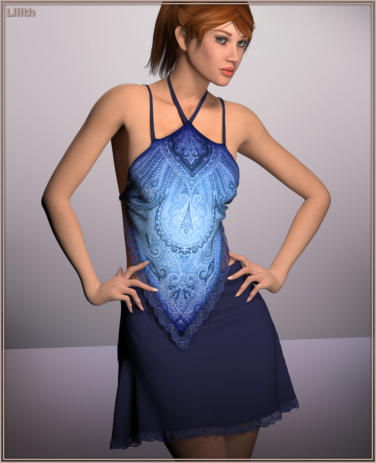 Dynamic Hankie Tank Outfit for La Femme by N/A