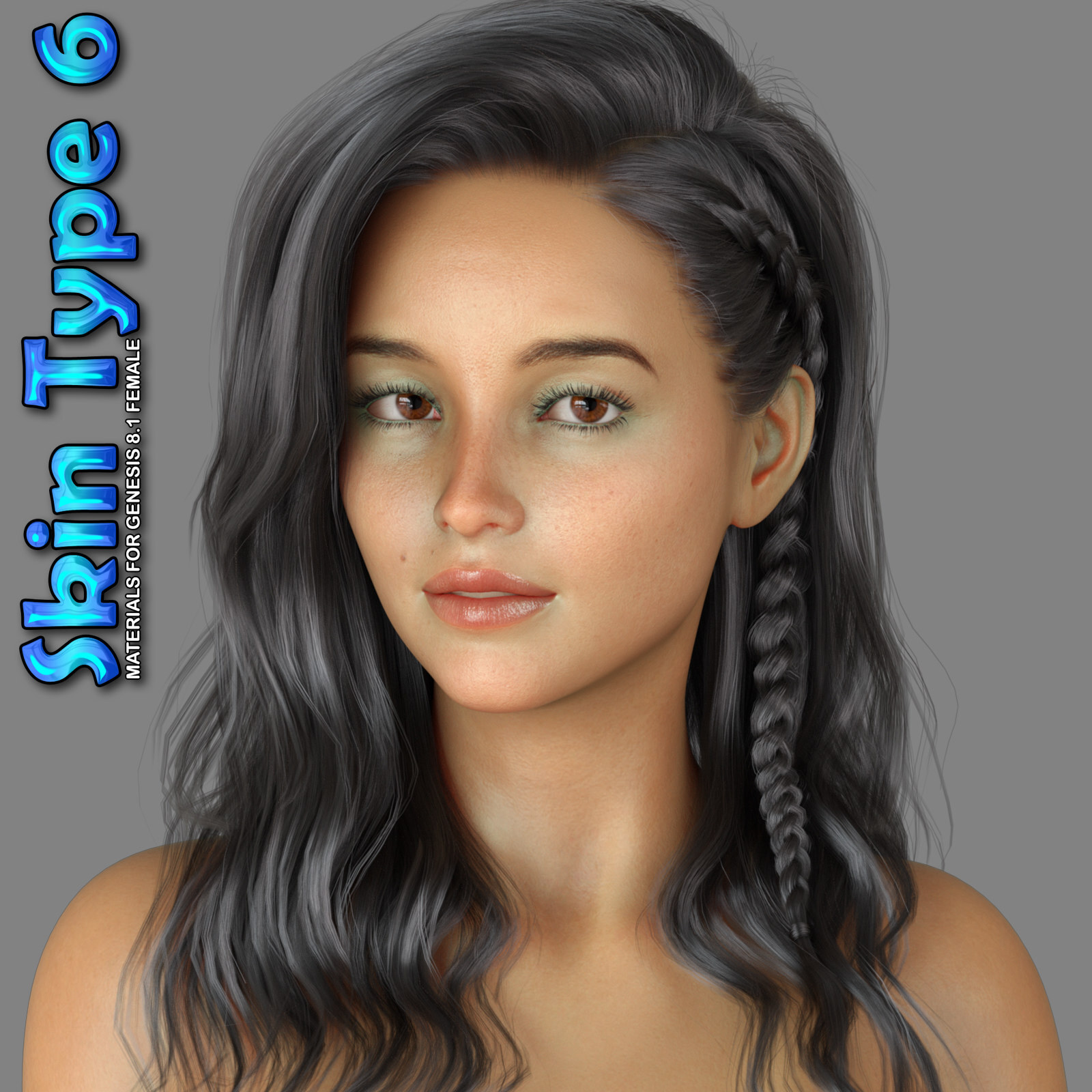 Exnem Skin Type 6 for Genesis 8.1 Female by N/A