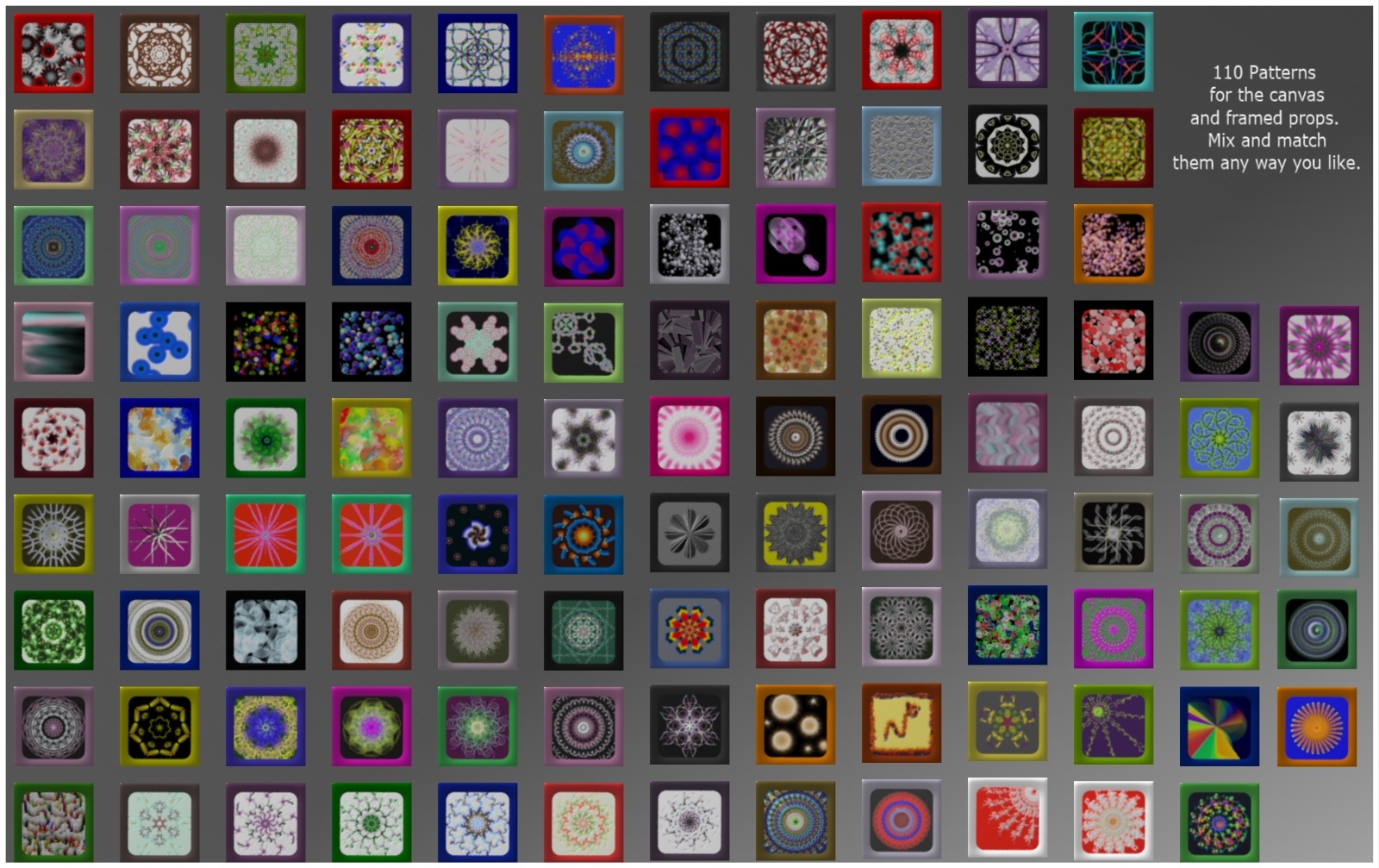 Pattern Art Gallery for Poser by N/A