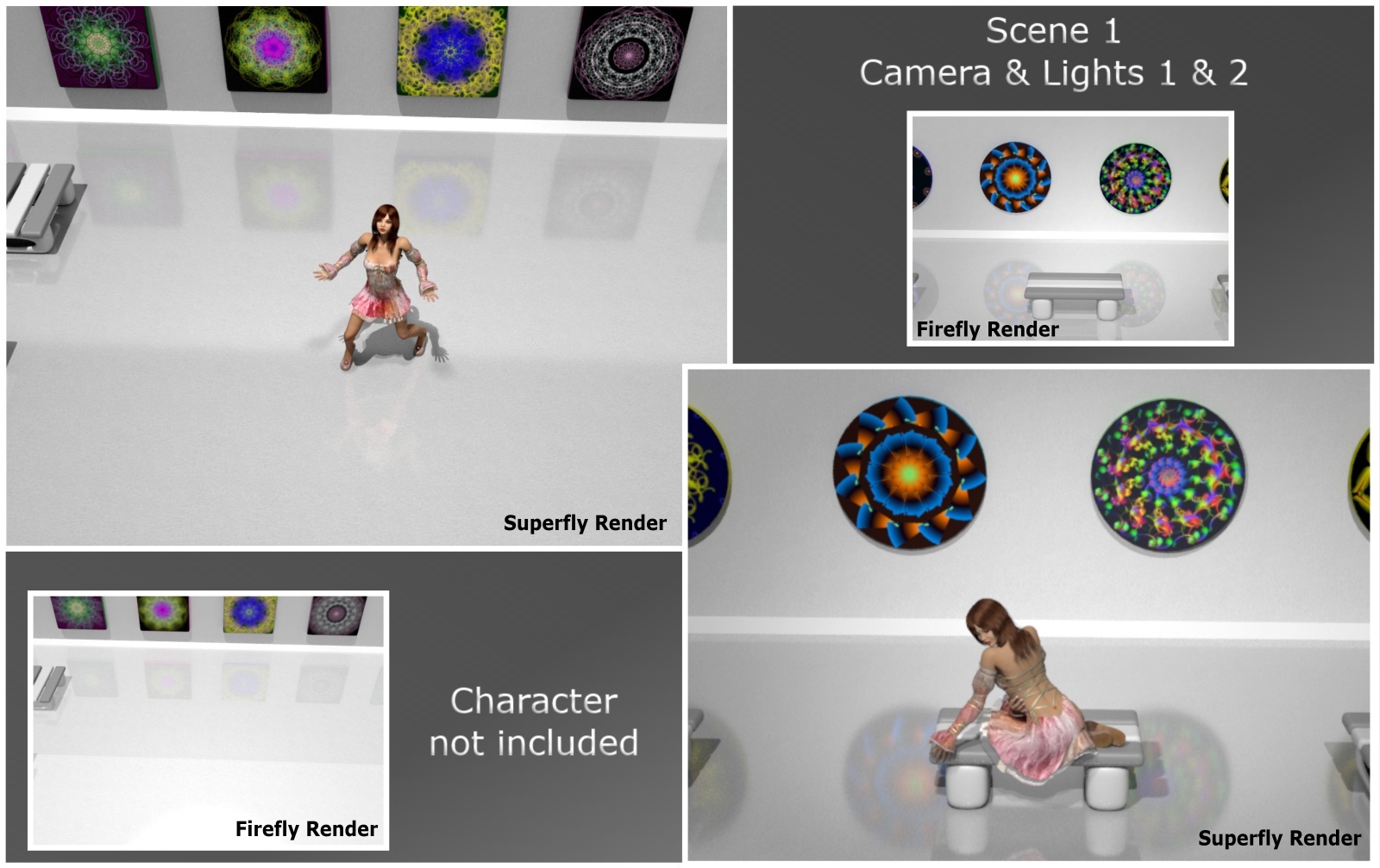 Pattern Art Gallery for Poser by N/A