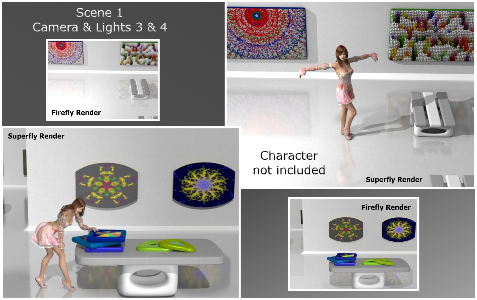 Pattern Art Gallery for Poser by N/A