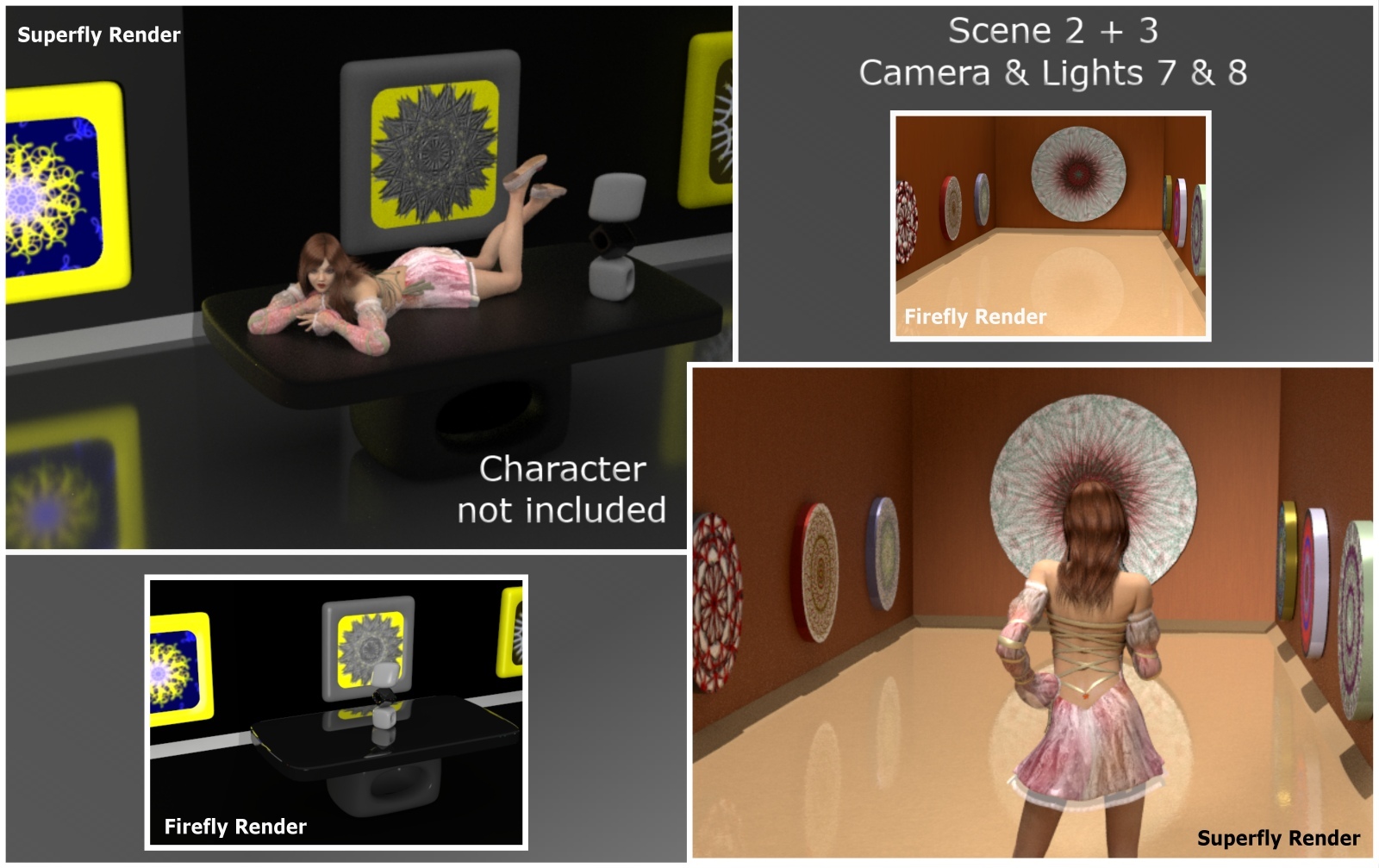 Pattern Art Gallery for Poser by N/A