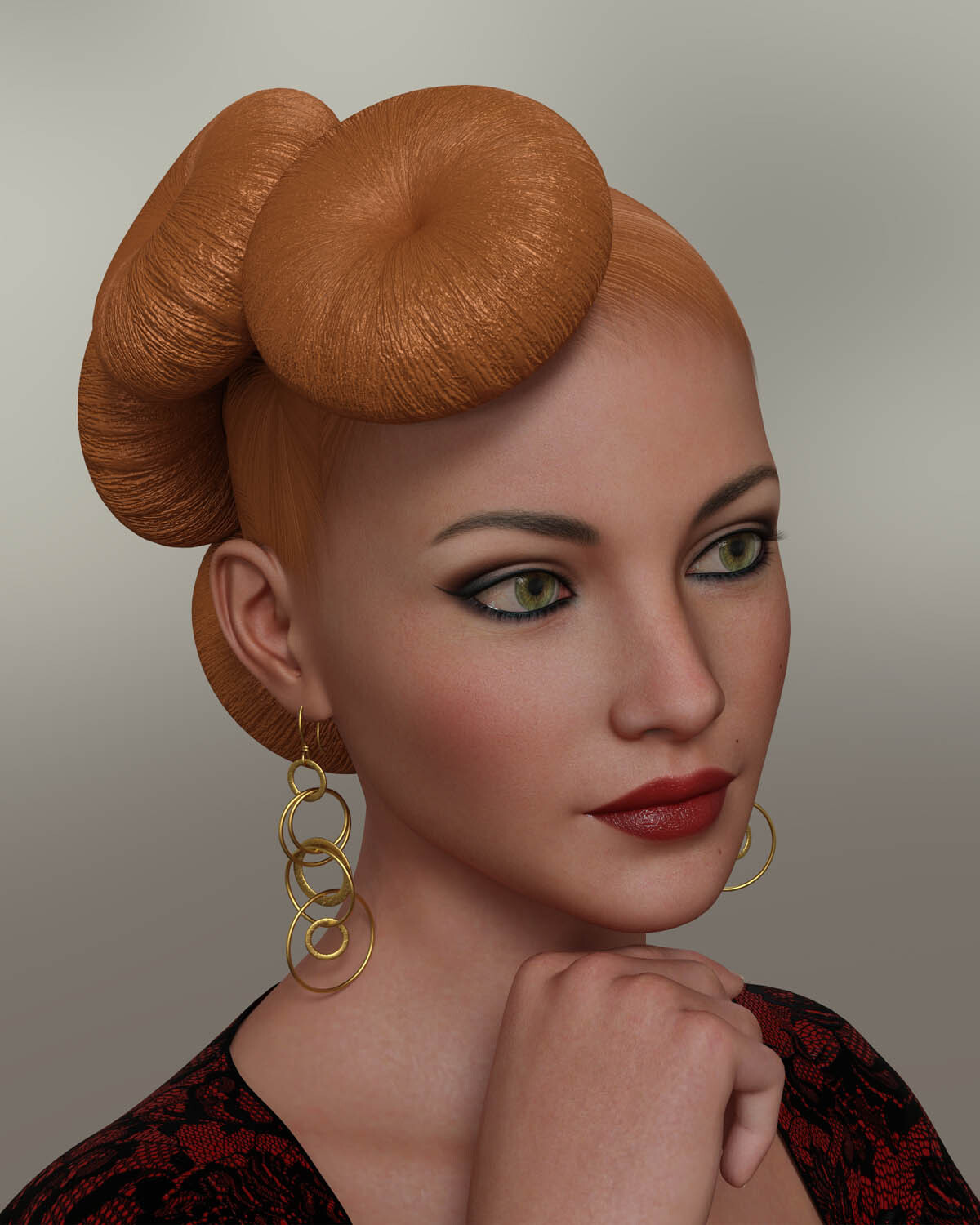 Donut Bun Resource - Updo for Genesis 8 Female(s) by N/A