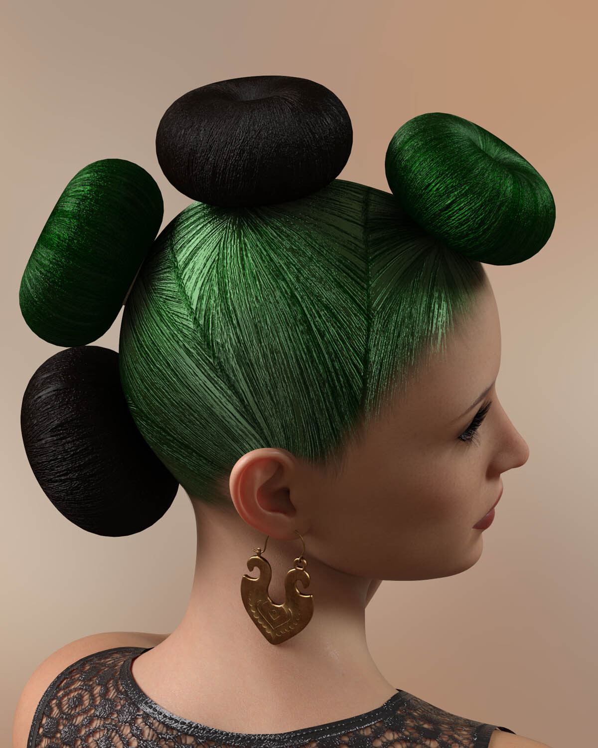 Donut Bun Resource - Updo for Genesis 8 Female(s) by N/A