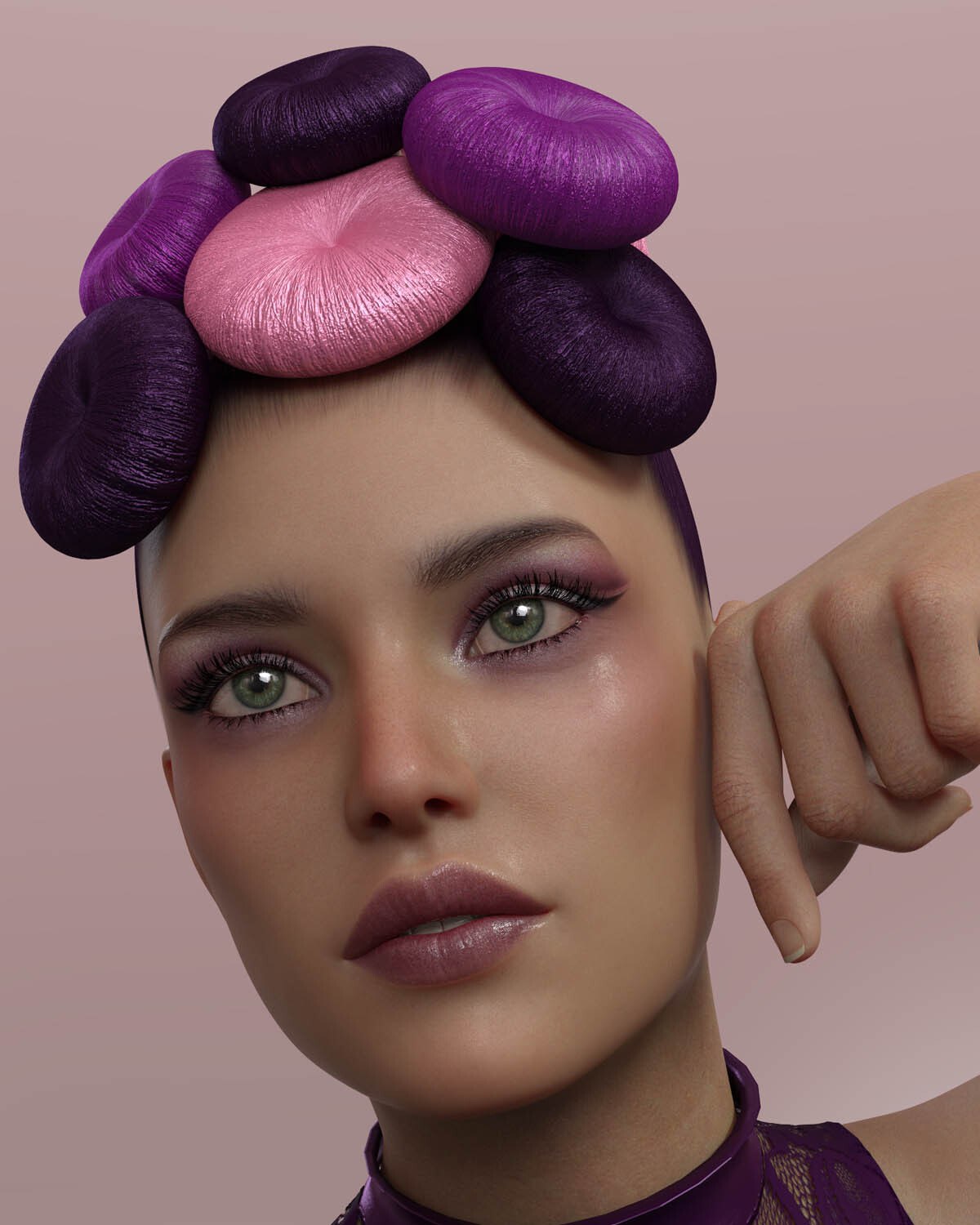 Donut Bun Resource - Updo for Genesis 8 Female(s) by N/A