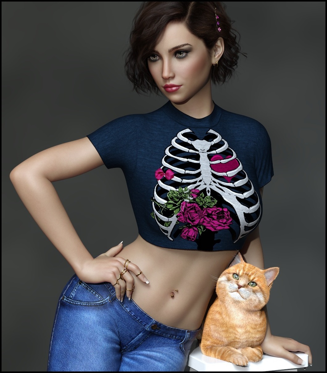 7th Ave: dforce - Basics - Crop Tee - Genesis 8 by N/A