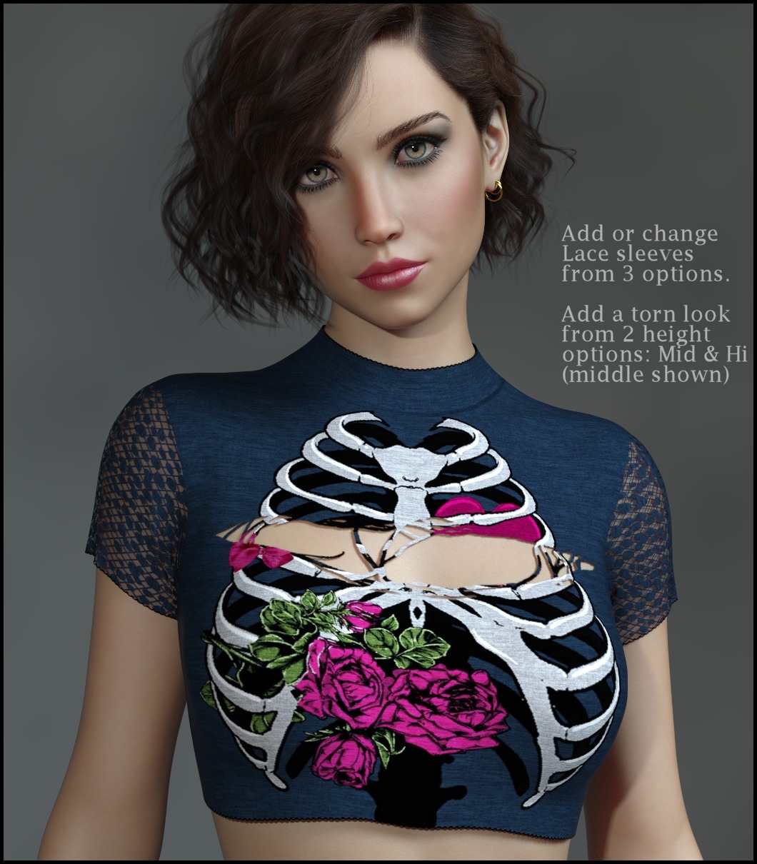 7th Ave: dforce - Basics - Crop Tee - Genesis 8 by N/A