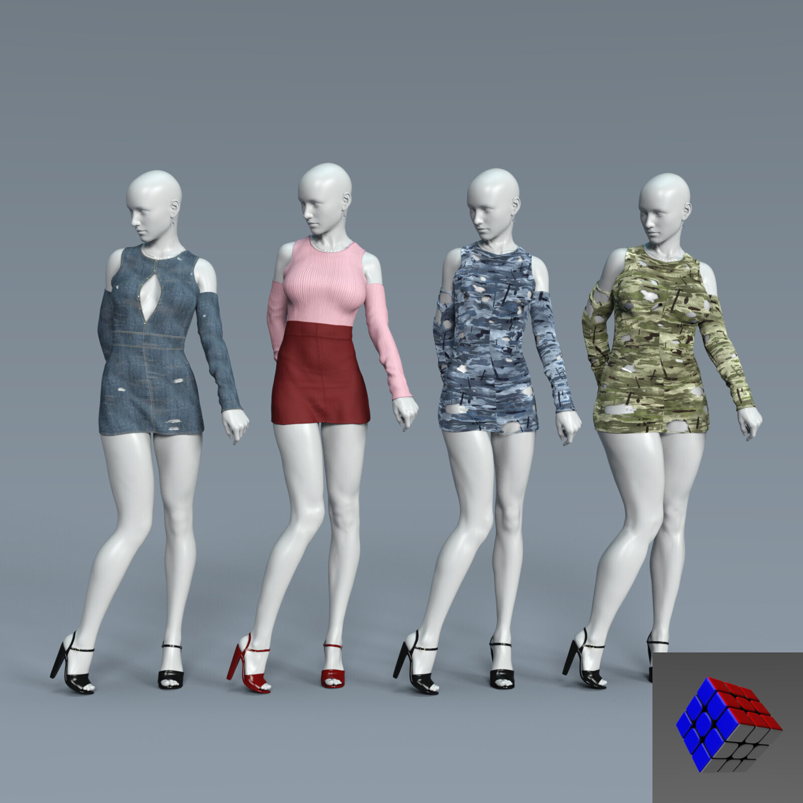 Street MS Outfit DForce for G8F by N/A