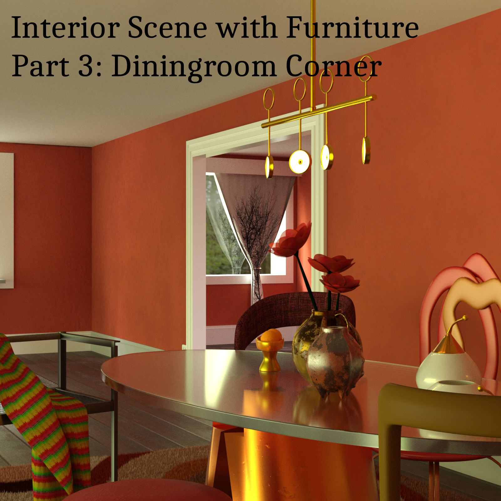 Interior with furniture, Part 3: Dining Room Furniture by N/A