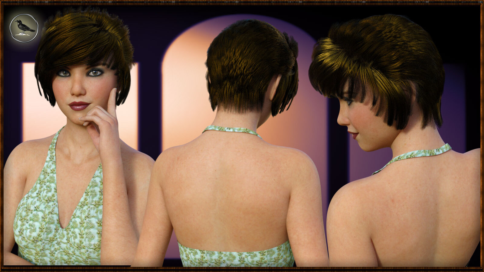 Sela Hair for Genesis 8.1 Female by N/A