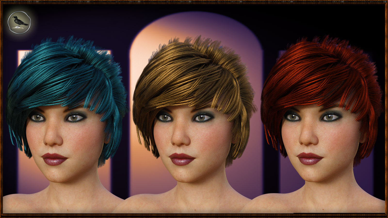 Sela Hair for Genesis 8.1 Female by N/A