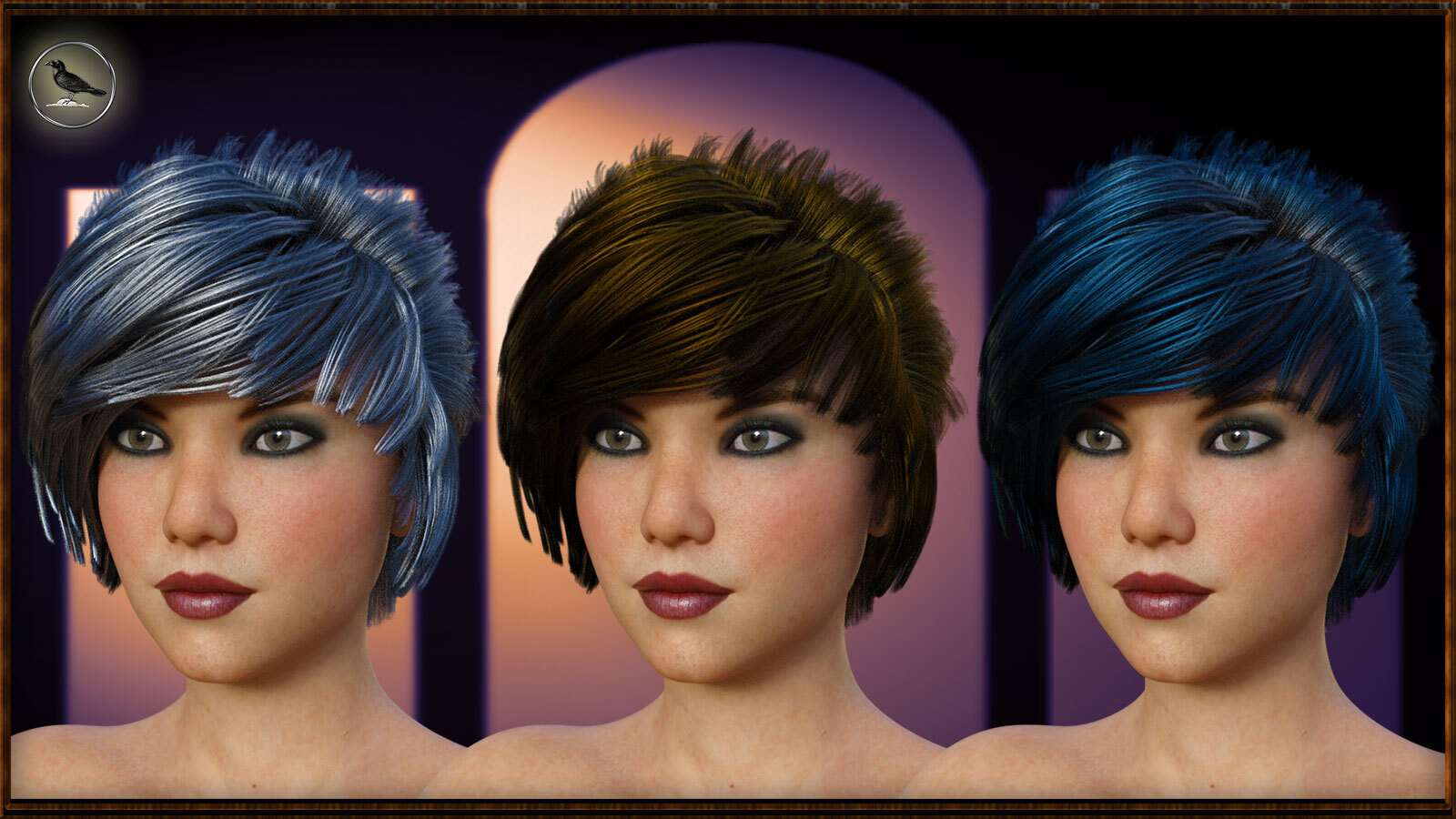 Sela Hair for Genesis 8.1 Female by N/A