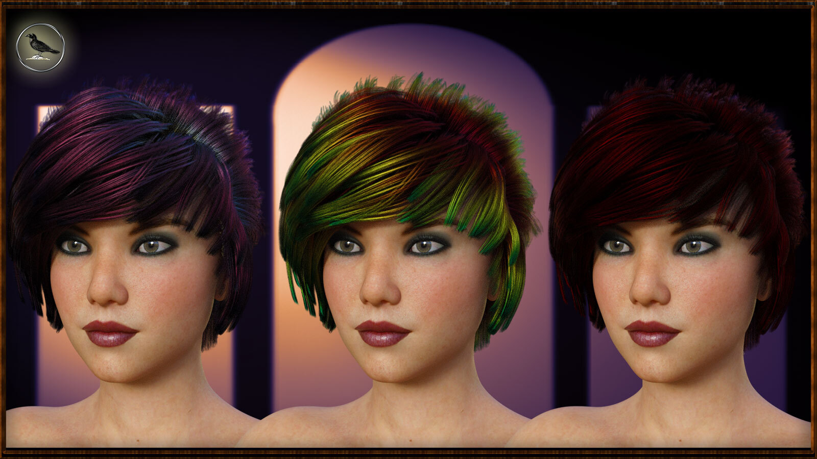 Sela Hair for Genesis 8.1 Female by N/A
