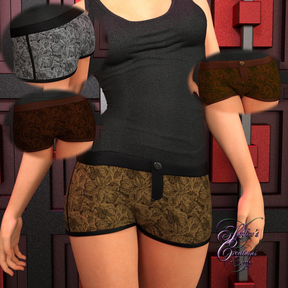 Leaves-n-Leather II for Short Shorts for Dawn by N/A