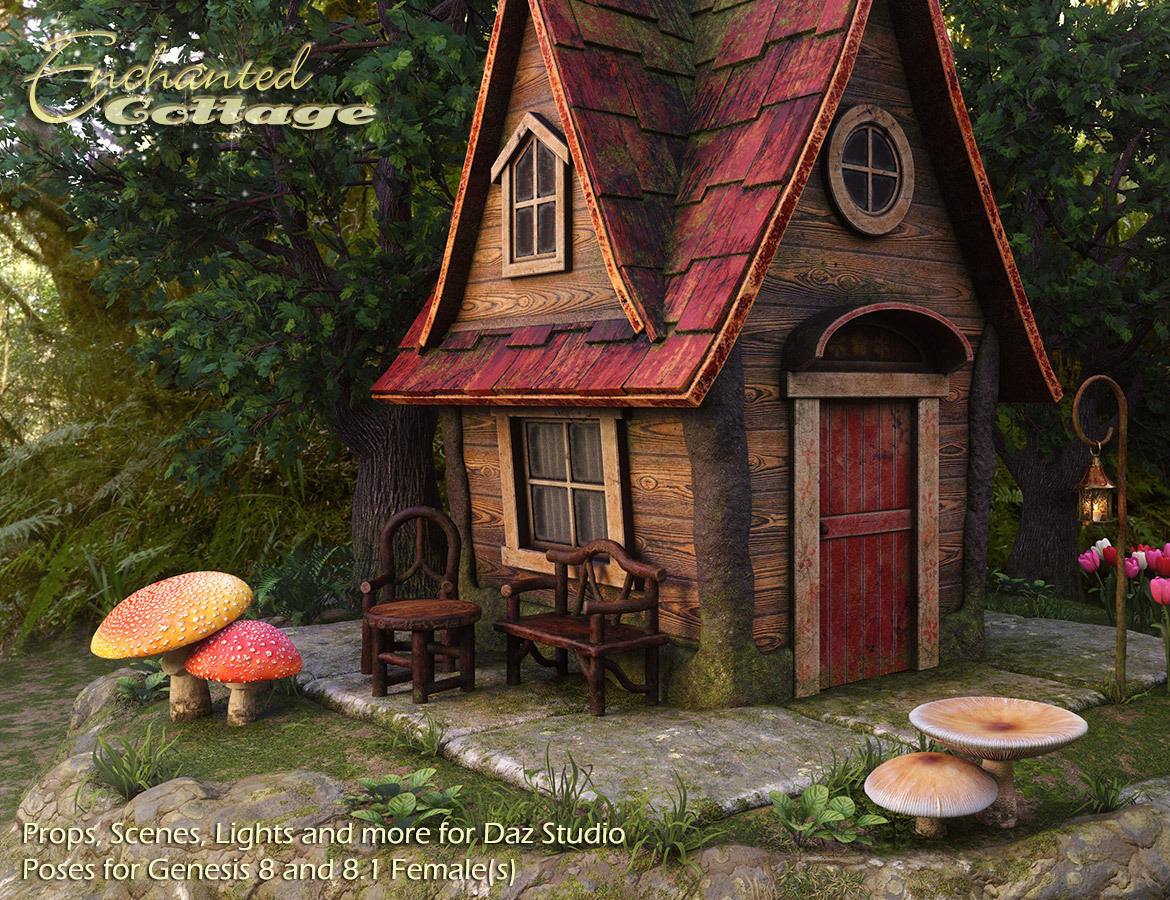 Enchanted Cottage for DazStudio by N/A