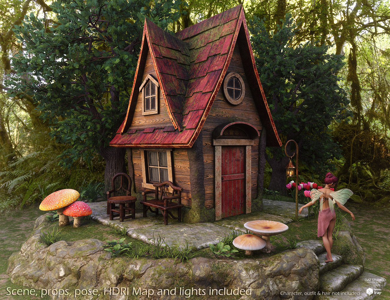 Enchanted Cottage for DazStudio by N/A