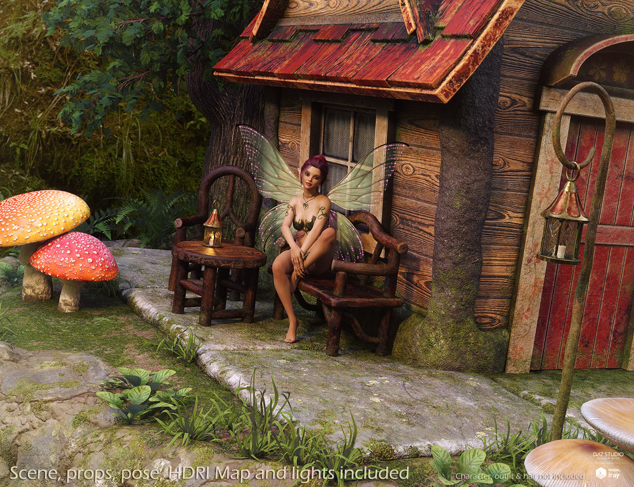 Enchanted Cottage for DazStudio by N/A
