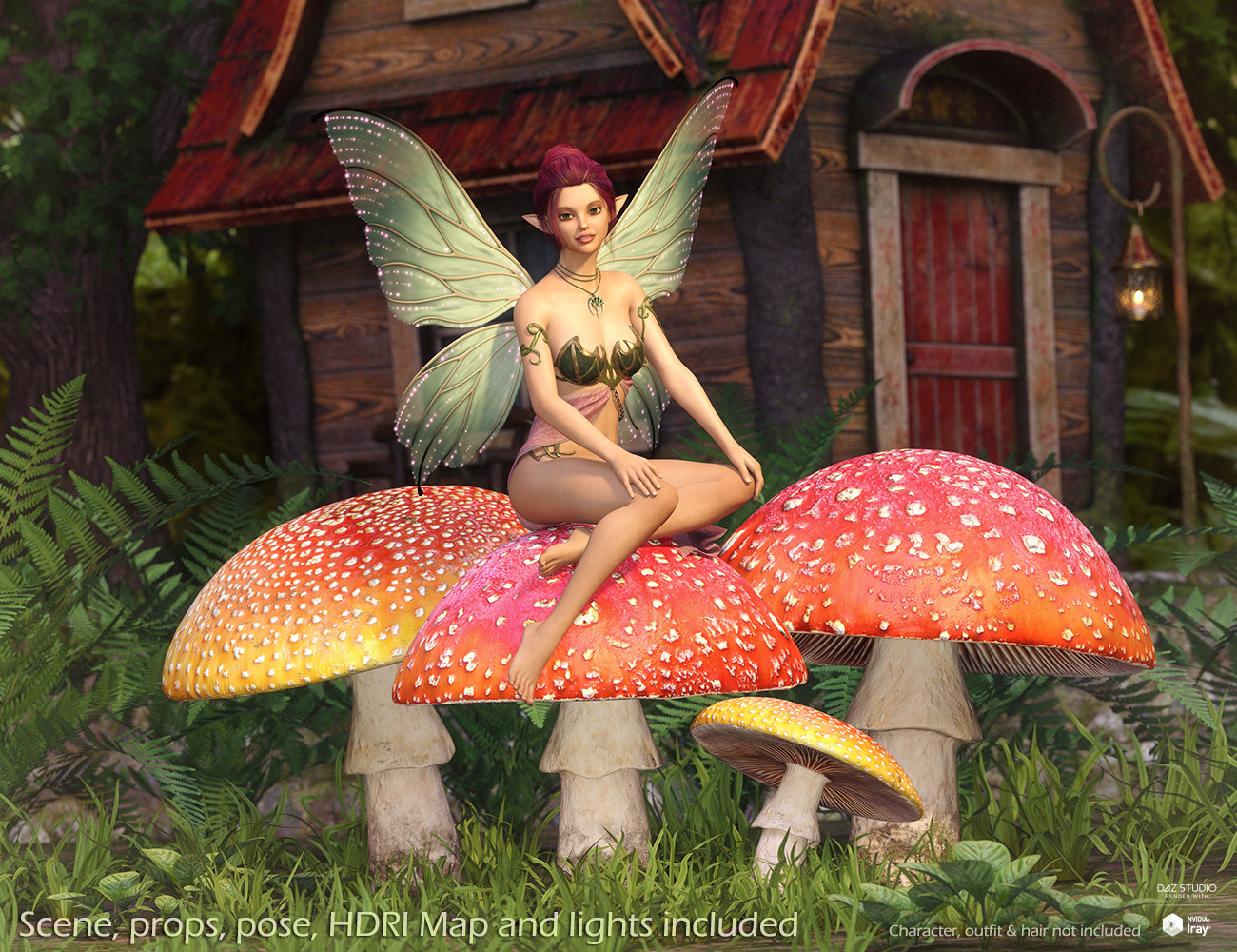 Enchanted Cottage for DazStudio by N/A