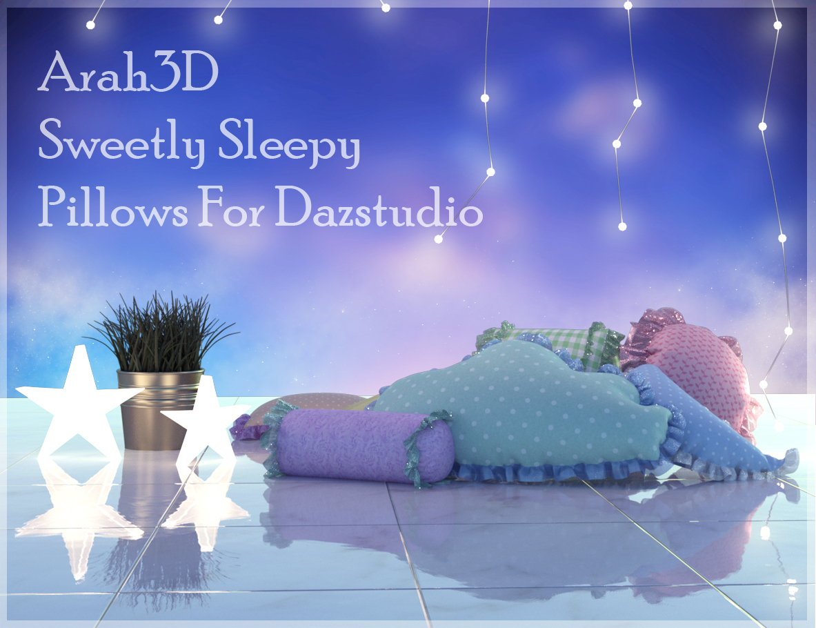 Arah3D Sweet and Sleepy Pillows by N/A